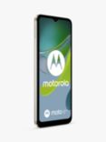 Motorola Moto e13 Smartphone, Android, 2GB RAM, 6.5”, 4G, SIM Free, 64GB, Creamy White