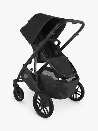 Uppababy Vista V2 Pushchair with Maxi-Cosi Pebble 360 Pro Baby Car Seat and Base Bundle, Jake/Essential Black