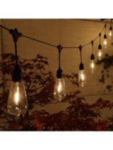 NOMA 20 Large Hanging Edison Festoon Lights, Warm White