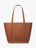 Michael Kors Hadleigh Leather Tote Bag, Luggage