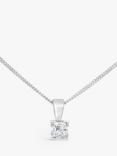 Milton & Humble Jewellery Second Hand White Gold Solitaire Diamond Pendant Necklace