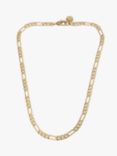 AllSaints Figaro Chain Collar Necklace, Warm Brass