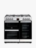 Belling Cookcentre X90G 90cm Gas Range Cooker, Stainless Steel