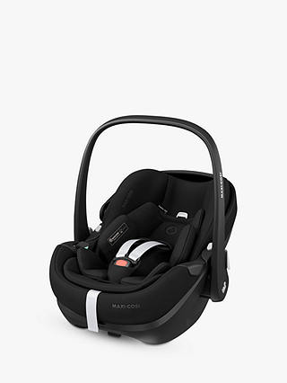 iCandy Peach 7 Pushchair & Accessories with Maxi-Cosi Pebble 360 Pro Baby Car Seat and Base Bundle, Cookie/Essential Black