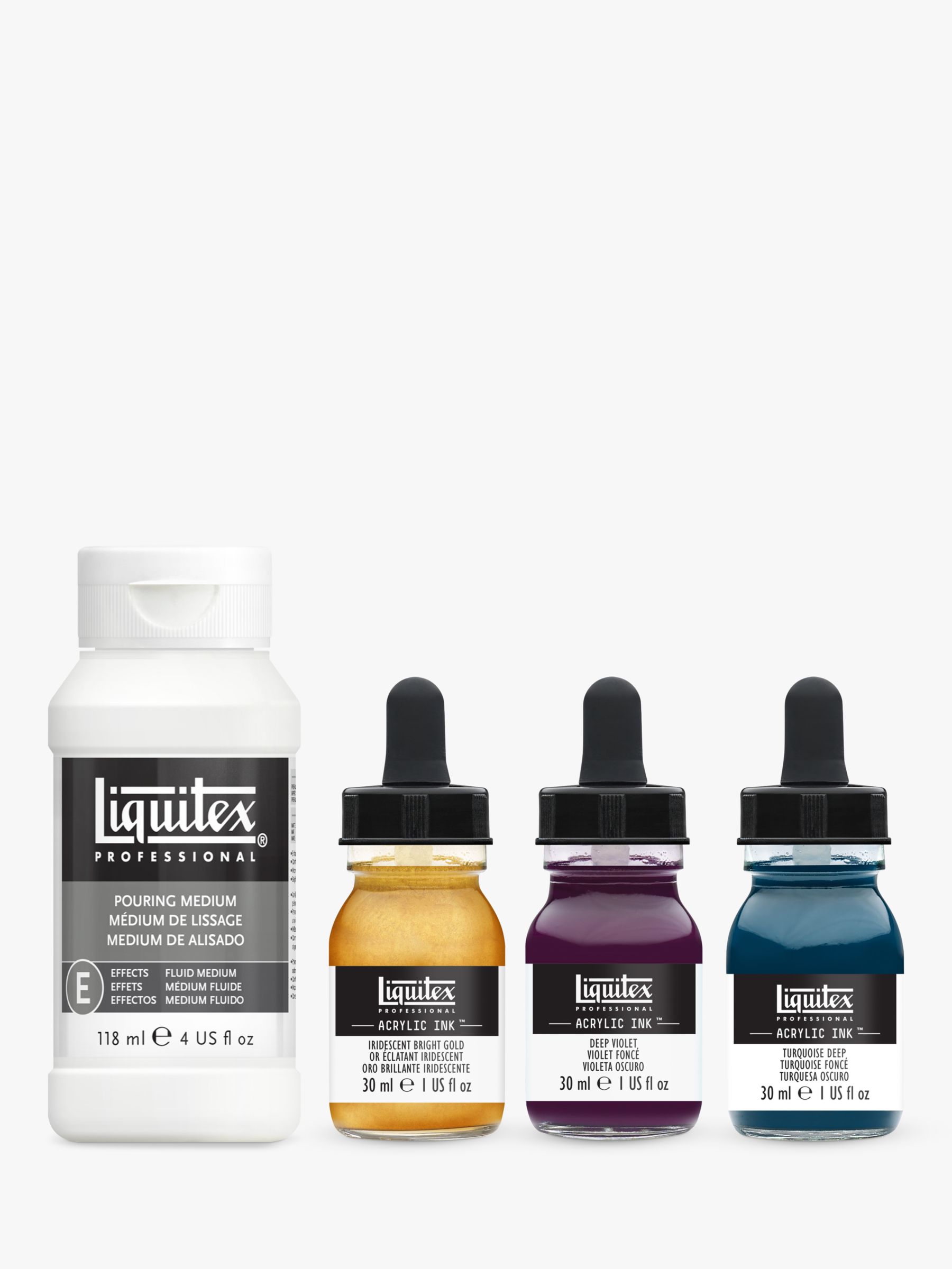 Liquitex : Professional : Acrylic Ink : Metallic Set