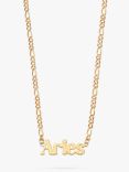 Daisy London Zodiac Nameplate Figaro Necklace