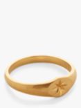Monica Vinader Guiding Star Signet Ring, Gold