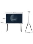 Samsung The Serif (2023) QLED HDR 4K Ultra HD Smart TV, 50 inch with TVPlus & Bouroullec Brothers Design