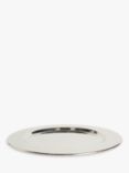 John Lewis Etched Scallop Stainless Steel Charger Plate, 35cm, Silver