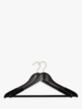 John Lewis Suit Hangers, (FSC Wood) Pack of 2, Black