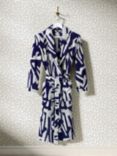 Harlequin x Sophie Robinson Thicket Bath Robe, Lapis