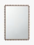 John Lewis Bobbin Rectangular Wood Frame Wall Mirror, 85 x 60cm, Natural