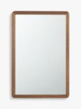 John Lewis Slim Solid Oak Wood Rectangular Wall Mirror, 75 x 50cm