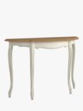 Laura Ashley Provencale Half Moon Console Table, Ivory