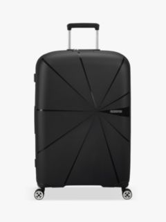 American Tourister Starvibe 77cm Expandable 4-Wheel Large Suitcase, Black