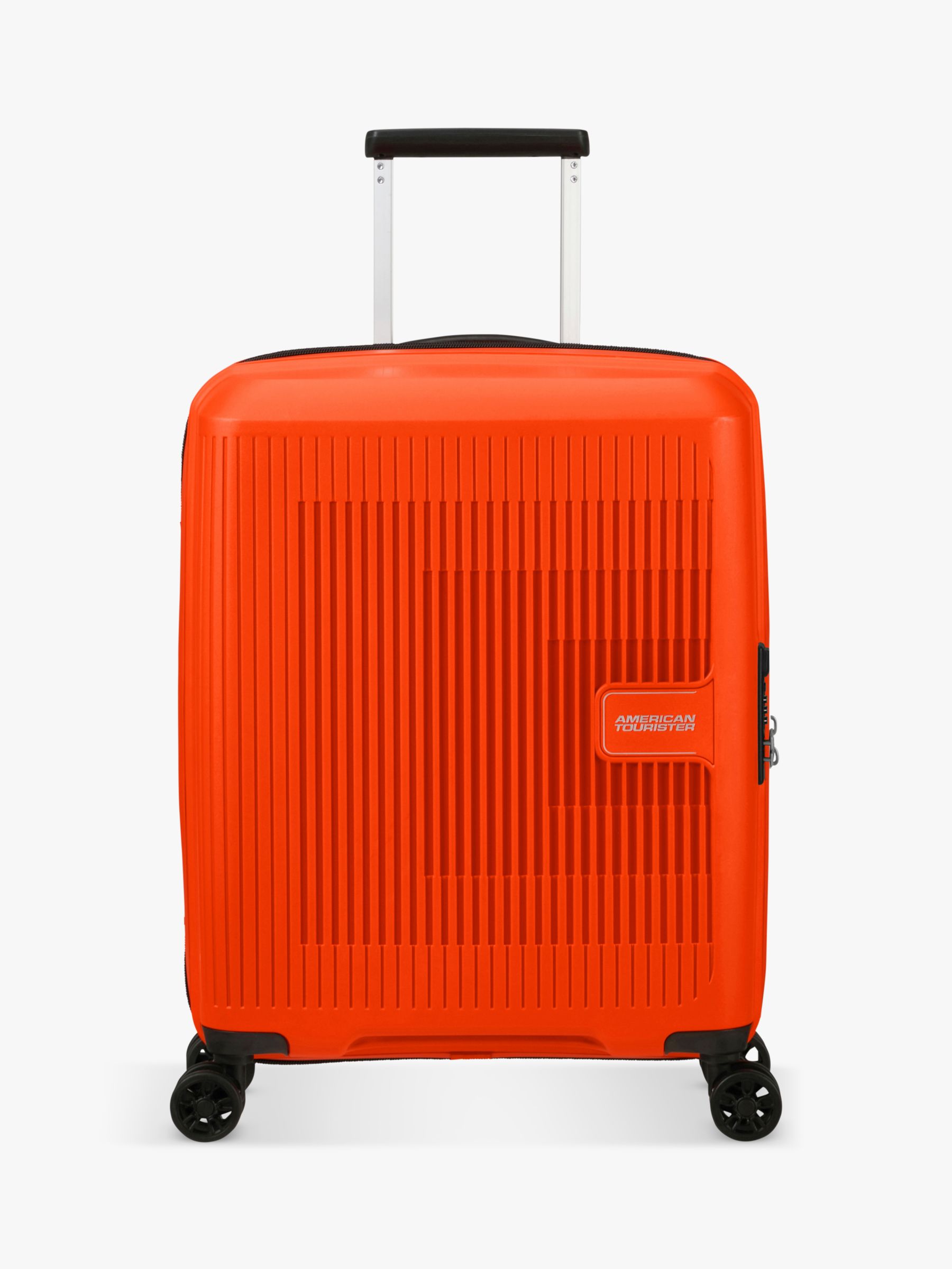 American Tourister Aerostep 4-Wheel 55cm Expandable Cabin Case, Bright  Orange