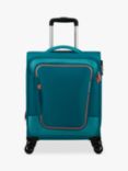 American Tourister Pulsonic 4-Wheel 55cm Expandable Cabin Case, Stone Teal