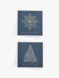 John Lewis Snowflake Large Charity Christmas Cards, Box of 8