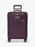 Briggs & Riley Essential Carry-on Spinner 8-Wheel 56cm Expandable Suitcase, Plum