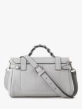 Mulberry Mini Alexa Heavy Grain Leather Cross Body Bag, Pale Grey