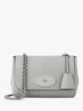 Mulberry Lily Heavy Grain Leather Shoulder Bag, Pale Grey