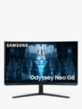 Samsung Odyssey Neo G8 LS32BG850NPXXU 4K Ultra HD Curved Gaming Monitor, 32”, White