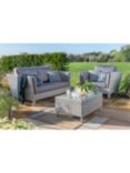 Daro Byron 3-Seater Garden Lounge Set, Grey Tissé