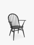 ercol for John Lewis Windsor Low Accent Armchair, Black