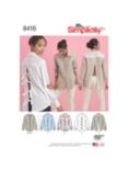 Simplicity Misses' Button-Up Shirt Sewing Pattern, S8416