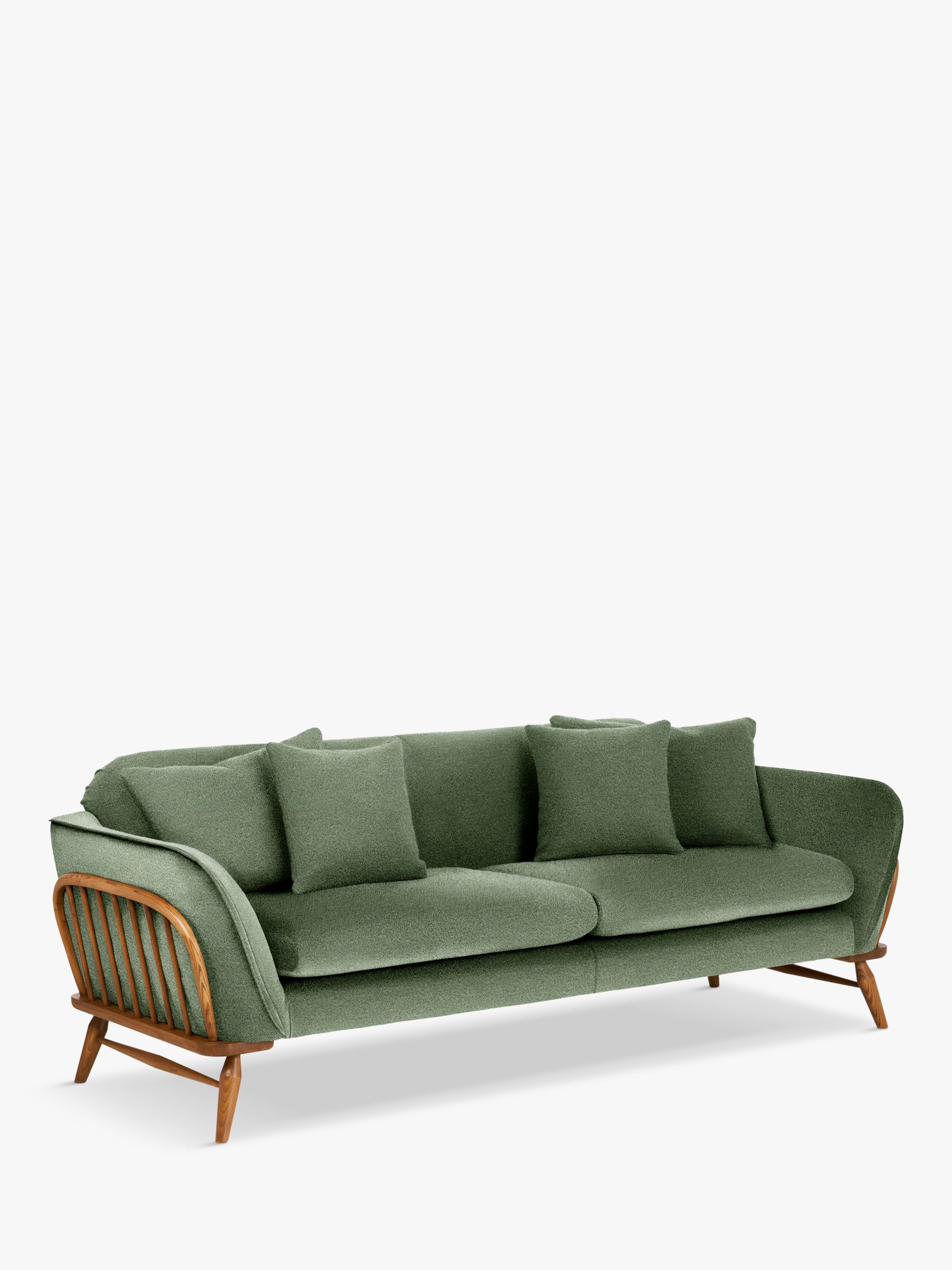 ercol for John Lewis Hexton Large 2 Seater Sofa, Vintage Ash Leg