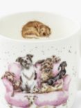 Wrendale Designs Movie Night Dogs Bone China Mug, 330ml, Multi