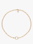 Melissa Odabash Ring Charm Chain Necklace, Gold