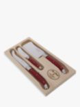 Laguiole Cheese Knife Gift Set, 3 Piece, Basque Red