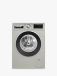 Bosch Series 6 WGG2440XGB Freestanding Washing Machine, 9kg Load, 1400rpm Spin, Silver Inox