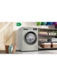 Bosch Series 6 WGG2440XGB Freestanding Washing Machine, 9kg Load, 1400rpm Spin, Silver Inox