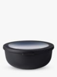 Mepal Cirqula Round Food Storage Bowl, 1.25L, Nordic Black