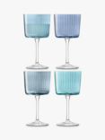 LSA International Gems Wine Glass, Set of 4, 250ml, Sapphire