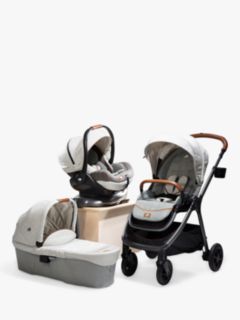 Joie Baby Finiti Pushchair, i-Level Recline Car Seat, Ramble XL Carrycot and i-Base Encore Bundle, Oyster