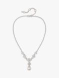Susan Caplan Vintage Givenchy Swarovski Crystal Pendant Necklace, Silver