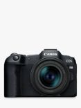 Canon EOS R8 Compact System Camera with RF 24-50mm Zoom Lens, 4K Ultra HD, 24.2MP, Wi-Fi, Bluetooth, OLED EVF, 3” Vari-Angle Touch Screen, Black