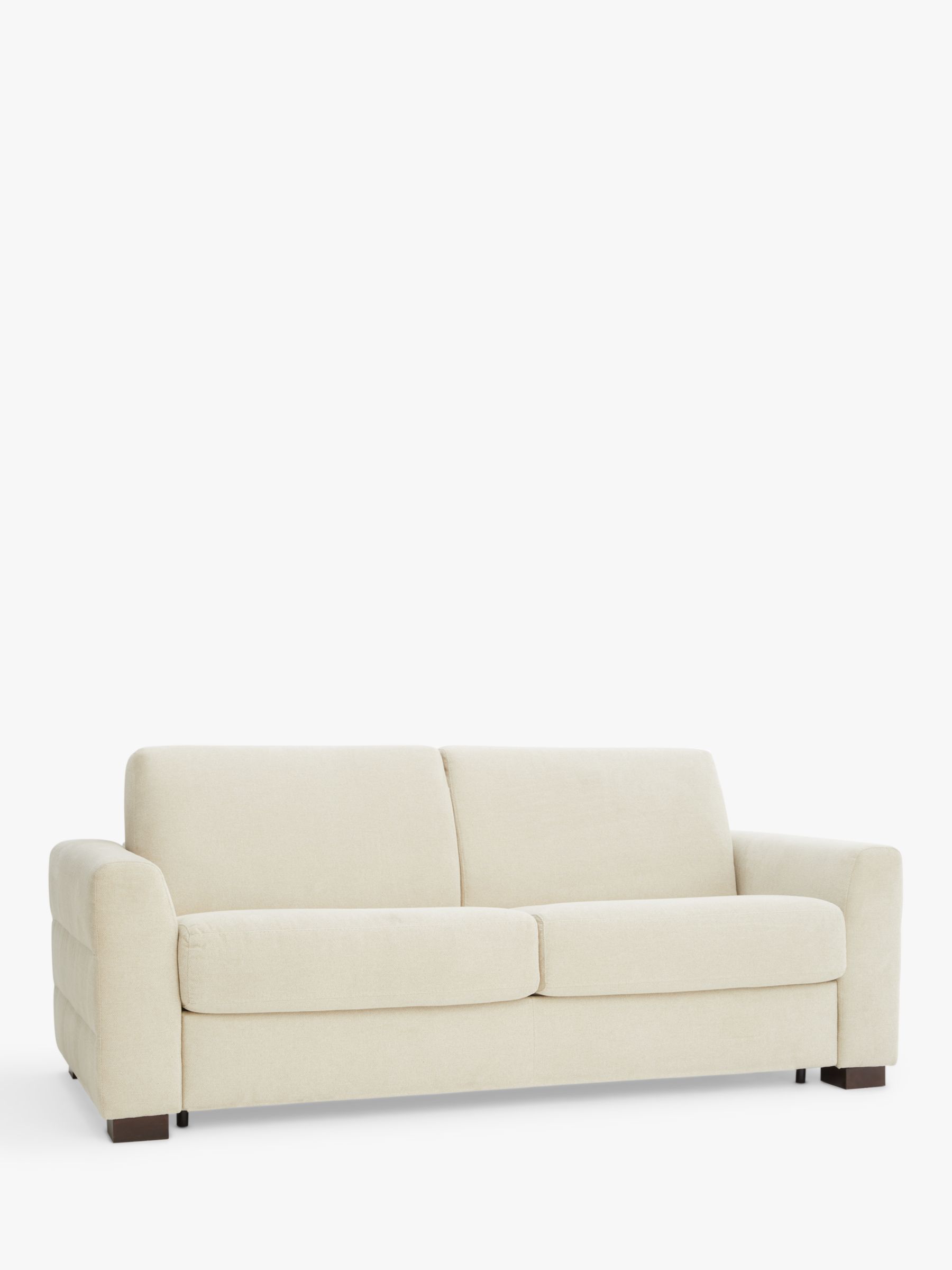 Slumber Range, John Lewis Slumber Large 3 Seater Sofa Bed, Dark Leg, Easy Clean Natural Weave