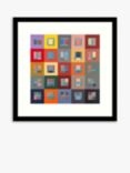 Michelle Barratt - 'Facade' Framed Print, H53.5 x W53.5cm, Multi