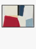 Cartissi Studio - 'Tonic Techno' Framed Canvas Print, 84 x 124cm, Red/Blue