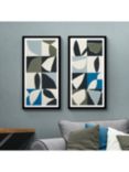 Isabelle Z  - 'Mayan Blue' Framed Print, Set of 2, 83.5 x 43.5cm, Blue