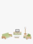 John Lewis Odney Wooden Doll's House Kids' Living Room Furniture Set
