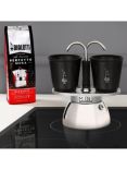 Bialetti Mini Induction Hob Express Coffee Maker & 2 Porcelain Cups