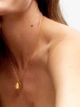 Deborah Blyth Arva Organic Disc Pendant Necklace, Gold