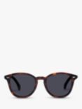 Le Specs L5000144 Unisex Bandwagon Polarised Round Sunglasses, Tortoise/Black