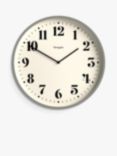 Newgate Clocks Number Two Quartz Analogue Wall Clock, 45cm, Grey