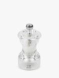 Peugeot Bistro Manual Adjustable Acrylic Salt & Pepper Mills, Set of 2, 10cm, Clear